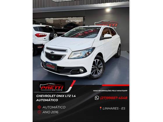 CHEVROLET ONIX 1.4 MPFI LTZ 8V FLEX 4P AUTOMÁTICO CHEVROLET ONIX 1.4 MPFI LTZ 8V FLEX 4P AUTOMÁTICO